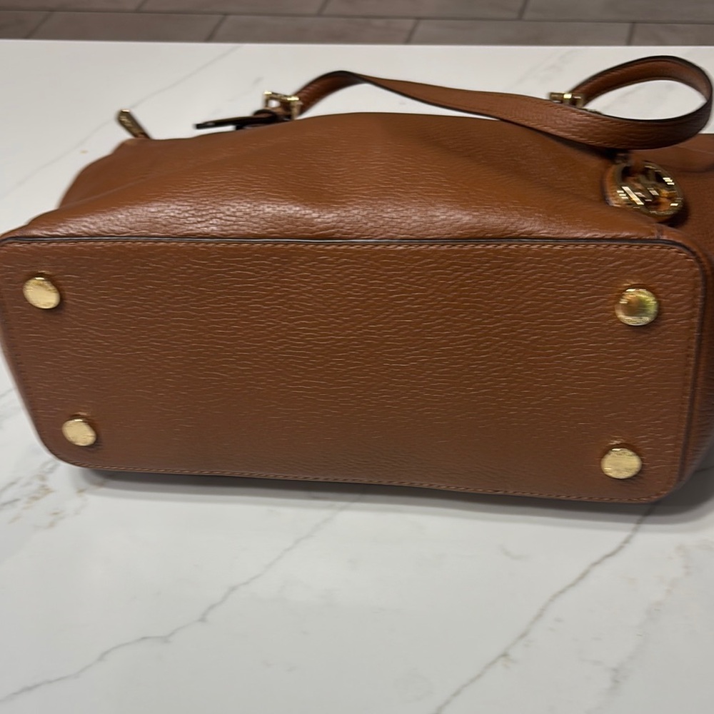 Michael Kors Brown Saffiano Leather Tote - Picture 7 of 17